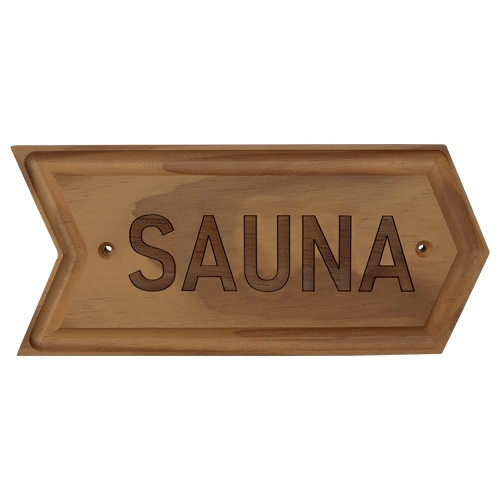 Sauna Schild Rechts
