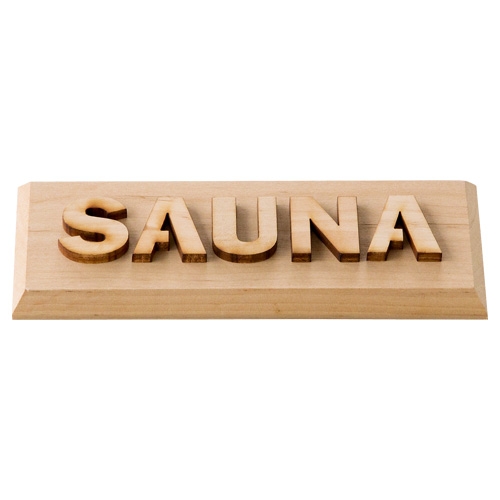 Sauna Schild 3D