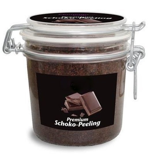 Dunkles Schoko Peeling schwarze Schokolade